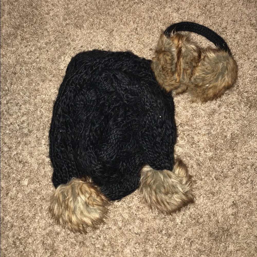 Scarf and ear muffs